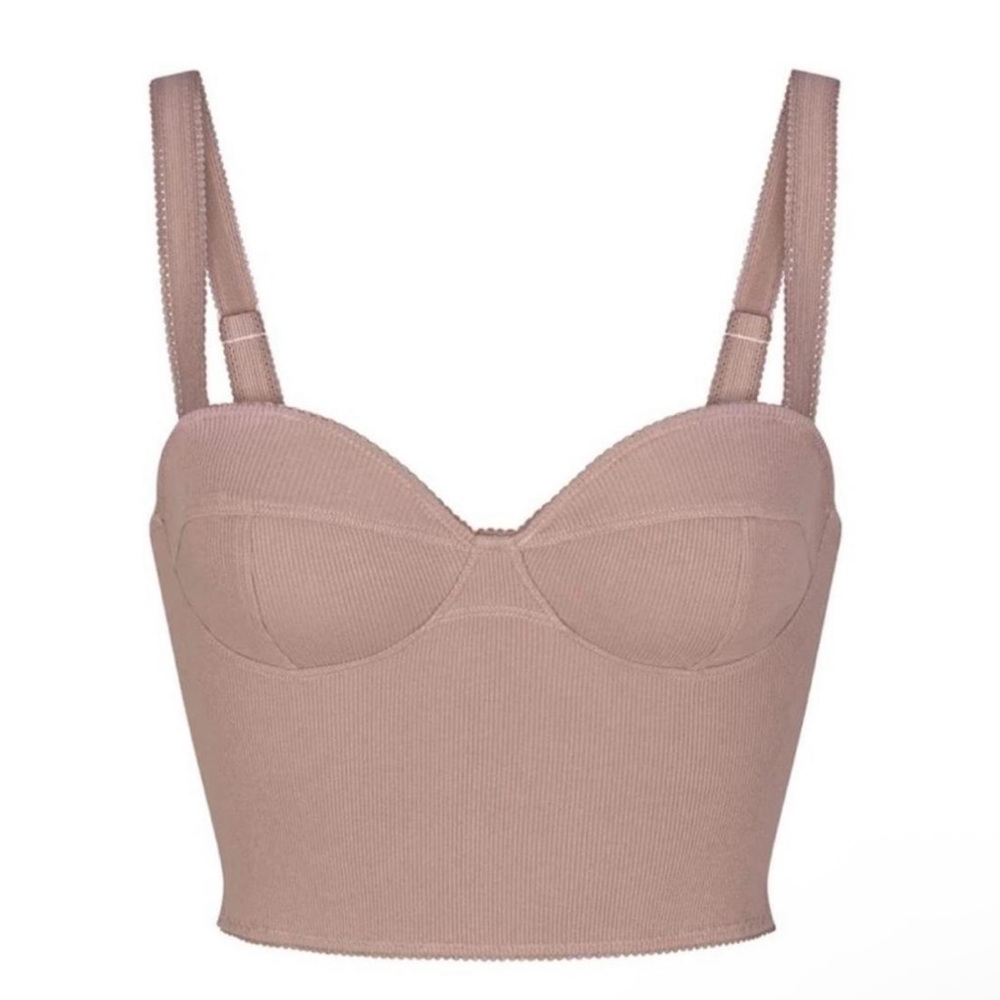 Skims NWT Cotton Rib Cami Umber XS